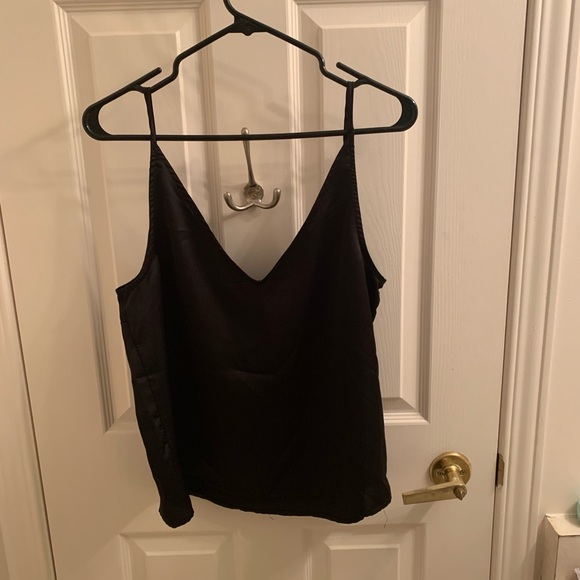 Dynamite Black Silk Tank Top - Picture 2 of 4